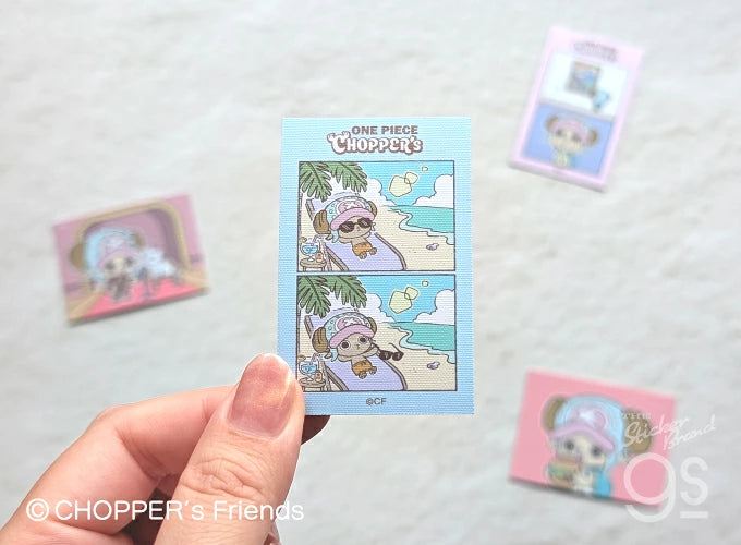 [Special Bundle] One Piece Cute Character Sticker - Chopper's Die-Cut Cross Sticker Complete Set of 12 Types