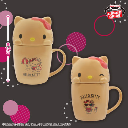 [Special Bundle] Sanrio Characters Mug with Lid - Hello Kitty Summer Days Duo Set [Pre-Order Aug 2026]