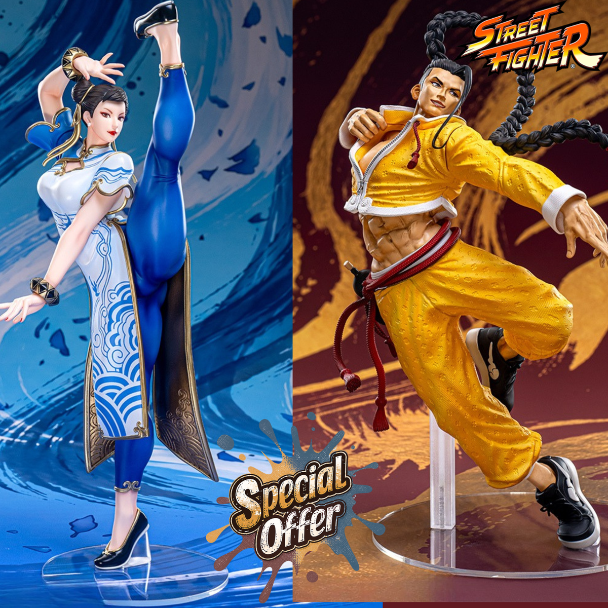 [Special Bundle] Street Fighter 6 Figurizm A Figure - Jamie & Chun Li Complete Set of 2 [Pre-Order Mar 2027]