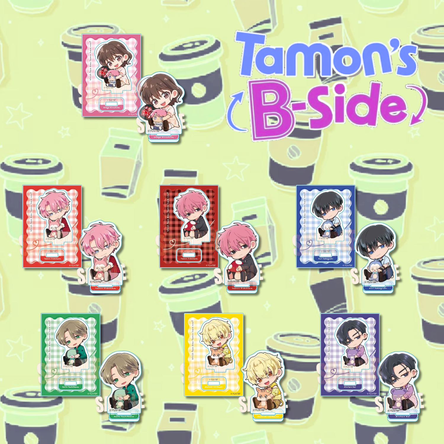 [Special Bundle] Tamon’s B‑Side - Gyugyutto Mini Stands Complete Set of 7 Types [Pre-Order Sept 2026]