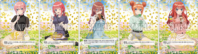 The Quintessential Quintuplets Card Game Special Card Set Presented by Radio "The Quintessential Quintuplets"