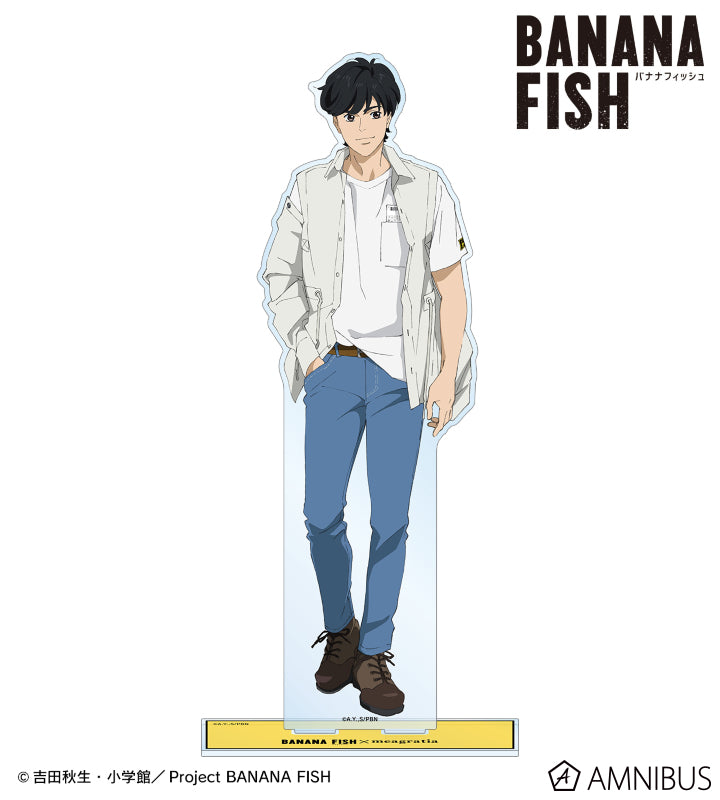[Special Bundle] Banana Fish - Meagratia Collaboration Original Illustration Casual Clothes ver. Extra-Large Acrylic Stand (2 Types) [Pre-Order Mid Dec 2026]