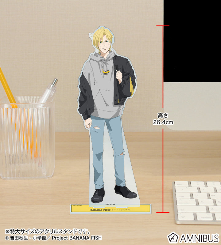 [Special Bundle] Banana Fish - Meagratia Collaboration Original Illustration Casual Clothes ver. Extra-Large Acrylic Stand (2 Types) [Pre-Order Mid Dec 2026]