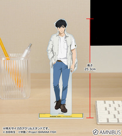 [Special Bundle] Banana Fish - Meagratia Collaboration Original Illustration Casual Clothes ver. Extra-Large Acrylic Stand (2 Types) [Pre-Order Mid Dec 2026]