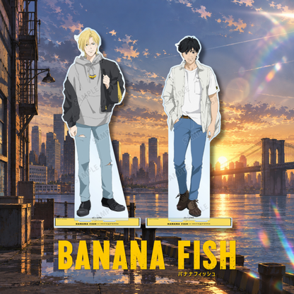 [Special Bundle] Banana Fish - Meagratia Collaboration Original Illustration Casual Clothes ver. Extra-Large Acrylic Stand (2 Types) [Pre-Order Mid Dec 2026]
