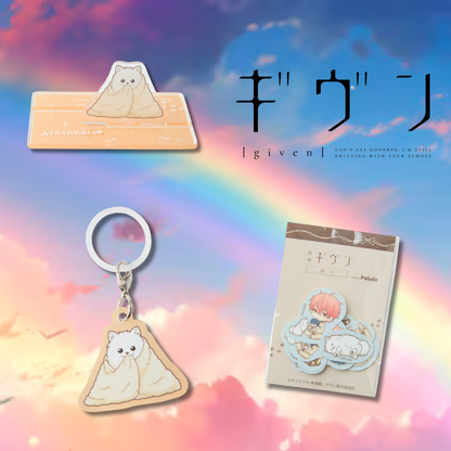 [Special Bundle] Given x Palude Collection - Kedama Mini Charm + Stand (4 Types) + 22 Stickers [Pre-Order Nov 2026]