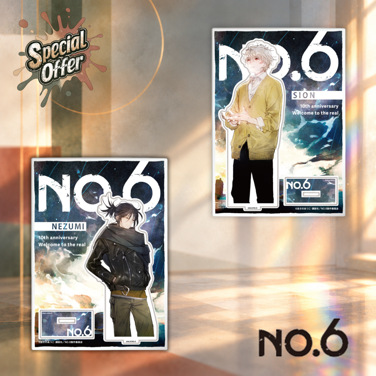 [Special Bundle] NO.6 - Big Acrylic Stands 10th Anniversary Ver. (2 Types)