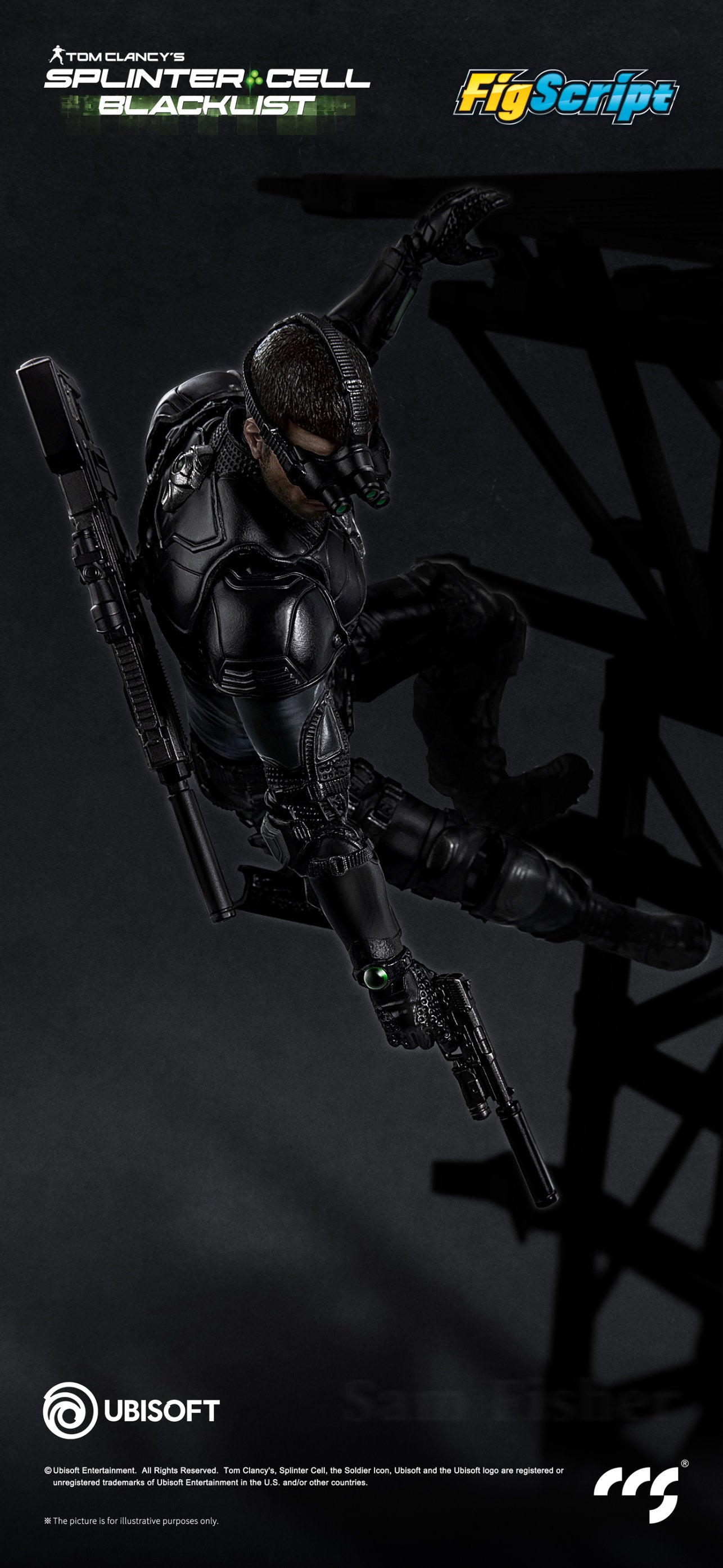 Splinter Cell Figscript 1/12 Scale Action Figure - Sam Fisher [Pre-Order Aug 2026]
