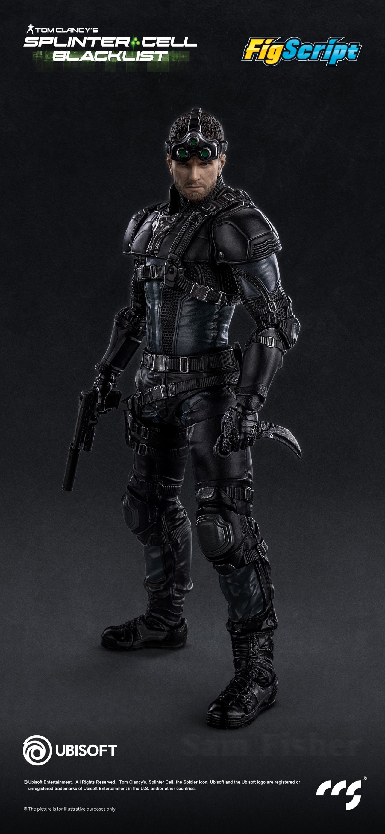 Splinter Cell Figscript 1/12 Scale Action Figure - Sam Fisher [Pre-Order Aug 2026]