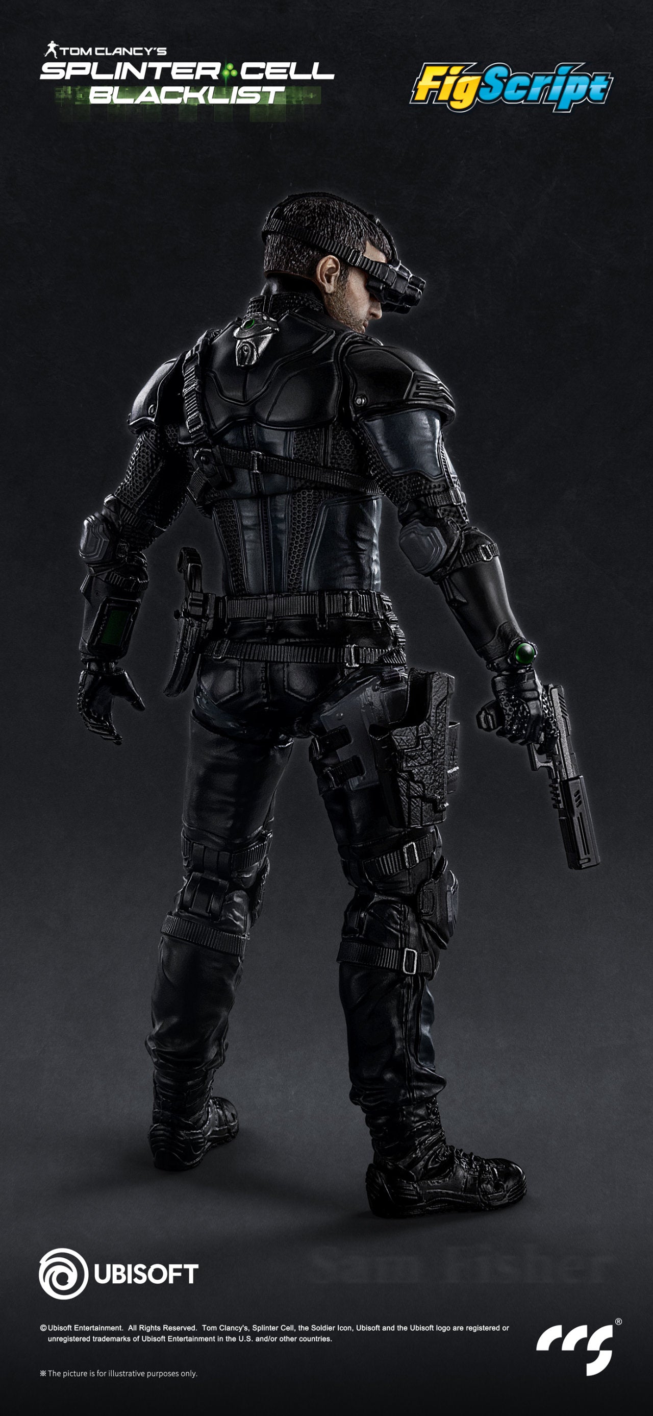 Splinter Cell Figscript 1/12 Scale Action Figure - Sam Fisher [Pre-Order Aug 2026]