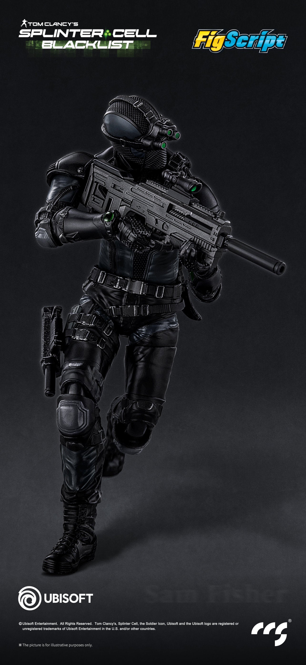 Splinter Cell Figscript 1/12 Scale Action Figure - Sam Fisher [Pre-Order Aug 2026]