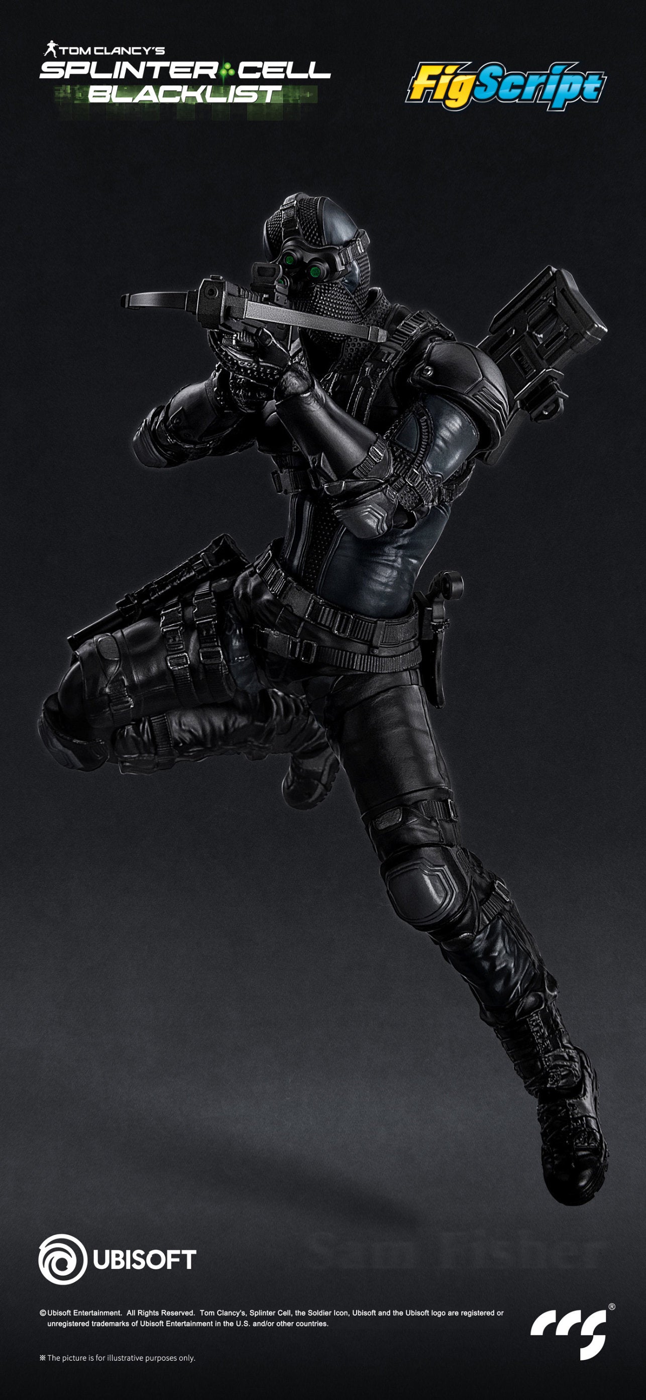 Splinter Cell Figscript 1/12 Scale Action Figure - Sam Fisher [Pre-Order Aug 2026]