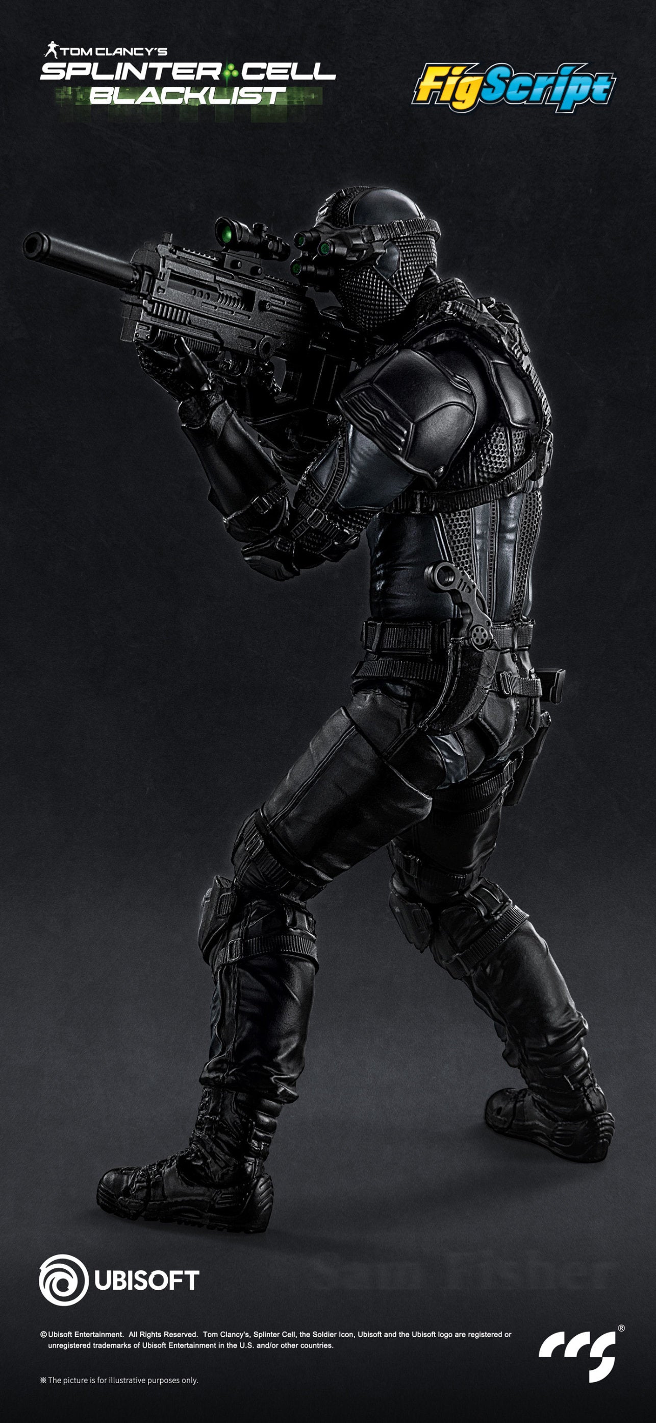 Splinter Cell Figscript 1/12 Scale Action Figure - Sam Fisher [Pre-Order Aug 2026]