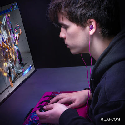 Street Fighter The Drive Impact ASG561 JUR ONE Wired Earphones 2.0 - Juri Edition  [Pre-Order Jul 2026]