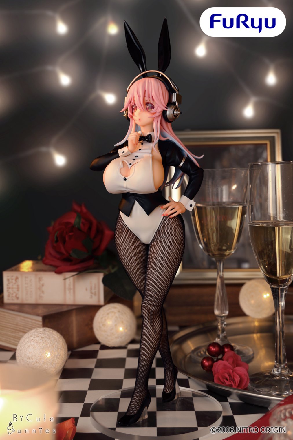 Super Sonico Series Bi Cute Bunnies Figure- Super Sonico Newly Drawn Costume Swallowtail Ver. [Pre-order Mar 2027]