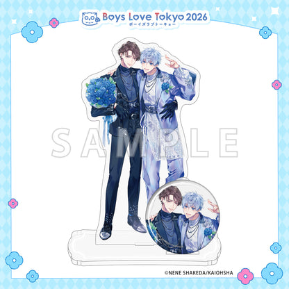 Sweet Trap at Midnight - Boys Love Tokyo 2026 Acrylic Stand & Can Badge Set [Pre-Order Late June 2026]