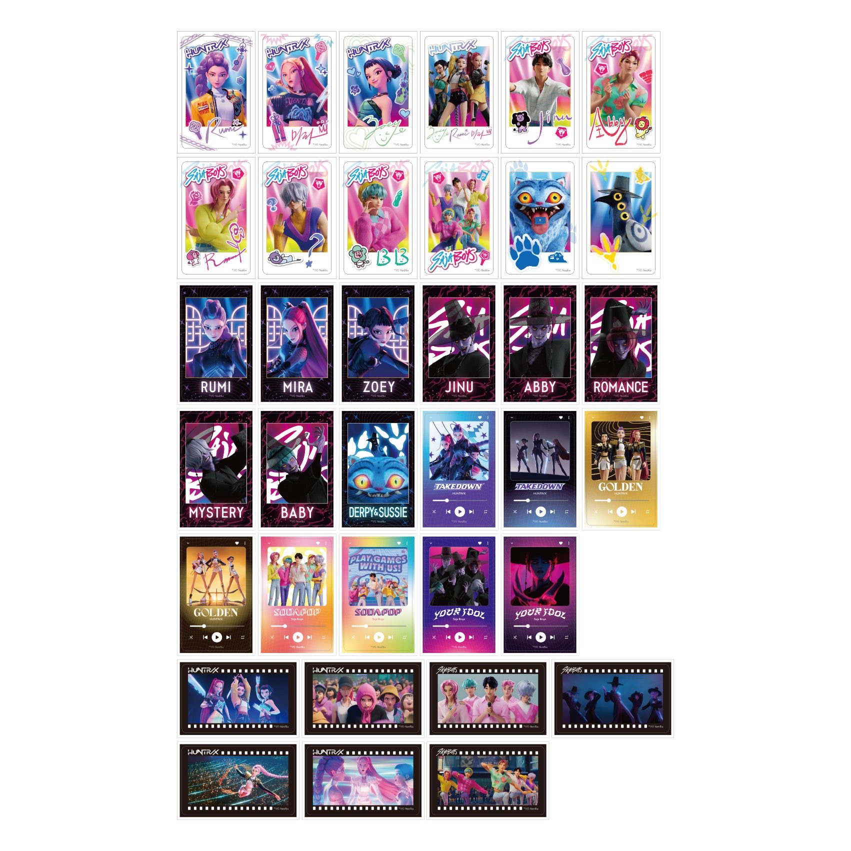 Kpop Demon Hunters  - Deco Stickers Box of 60 Stickers RANDOM [Pre-Order Oct 2026]