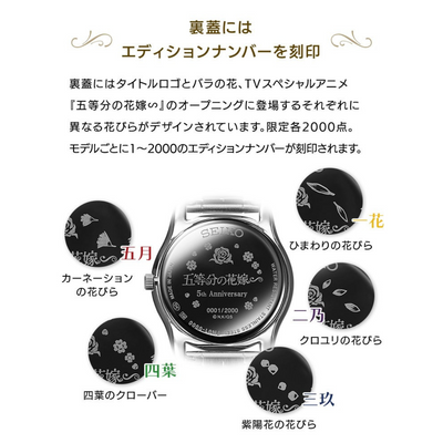 The Quintessential Quintuplets X Seiko Collaboration Watch - Itsuki Nakano
