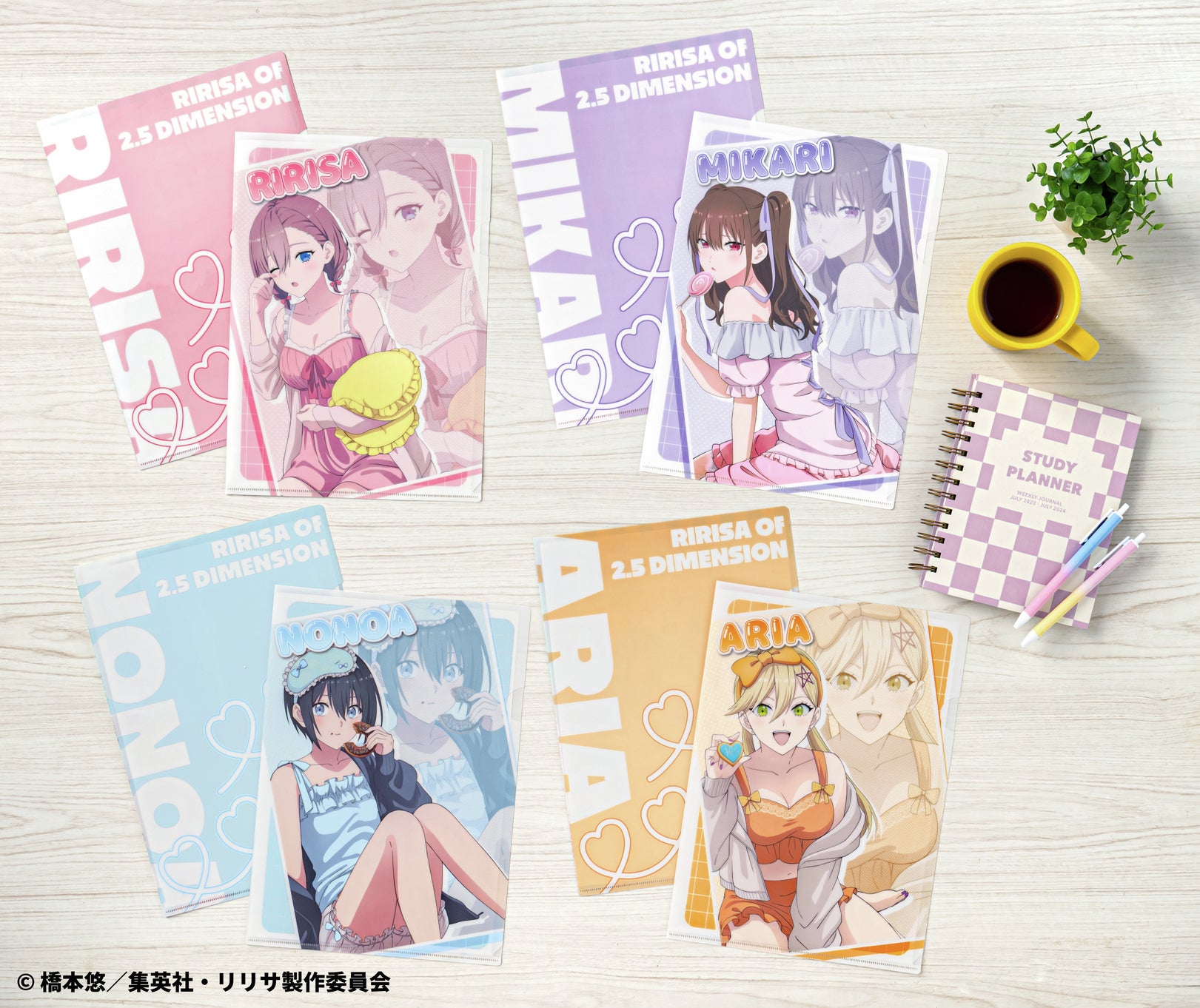 Taito Kuji 2.5 Dimensional Seduction Sweet Candy Temptation - F Prize Clear Files Complete Set of 8 Types