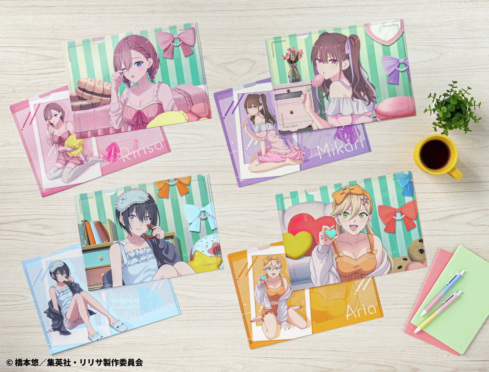 Taito Kuji 2.5 Dimensional Seduction Sweet Candy Temptation - F Prize Clear Files Complete Set of 8 Types