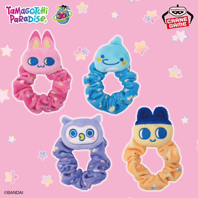 Tamagotchi Plush Hair Scrunchie - Namco Campain Complete Set of 4 Types [Pre-Order Jun 2026]