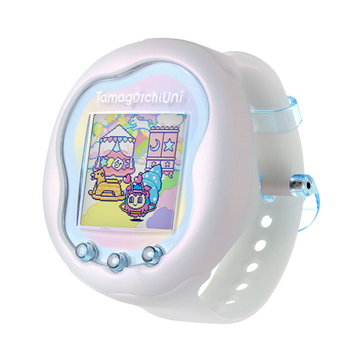 【新品未開封】 Tamagotchi Uni Aurora Pink White Tamagotchi Uni Aurora Pink & Prism White Color Premium Bandai