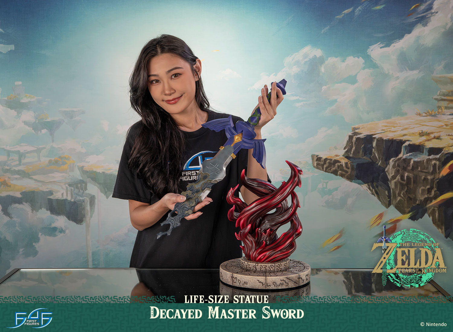 The Legend of Zelda: Tears of the Kingdom 1/1 Life Size Statue - Decayed Master Sword [Pre-Order Mar 2027]