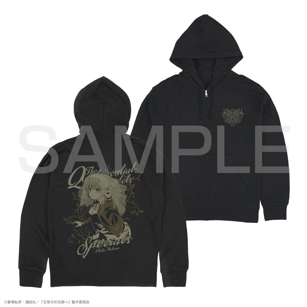 The Quintessential Quintuplets Zip Hoodie - Ichika Nakano Black Version