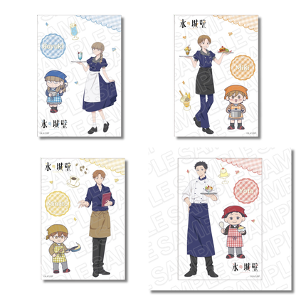 The Ramparts of Ice Cafe Event- Sticker Sheet Cafe Ver. Complete Set of 4 Types [Pre-Order Oct 2026]