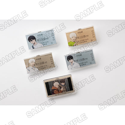 The Summer Hikaru Died Art Exhibition - Trading Tansho Line Ticket-Style Acrylic Badges (5 Types - Random) [Pre-Order Nov 2025]