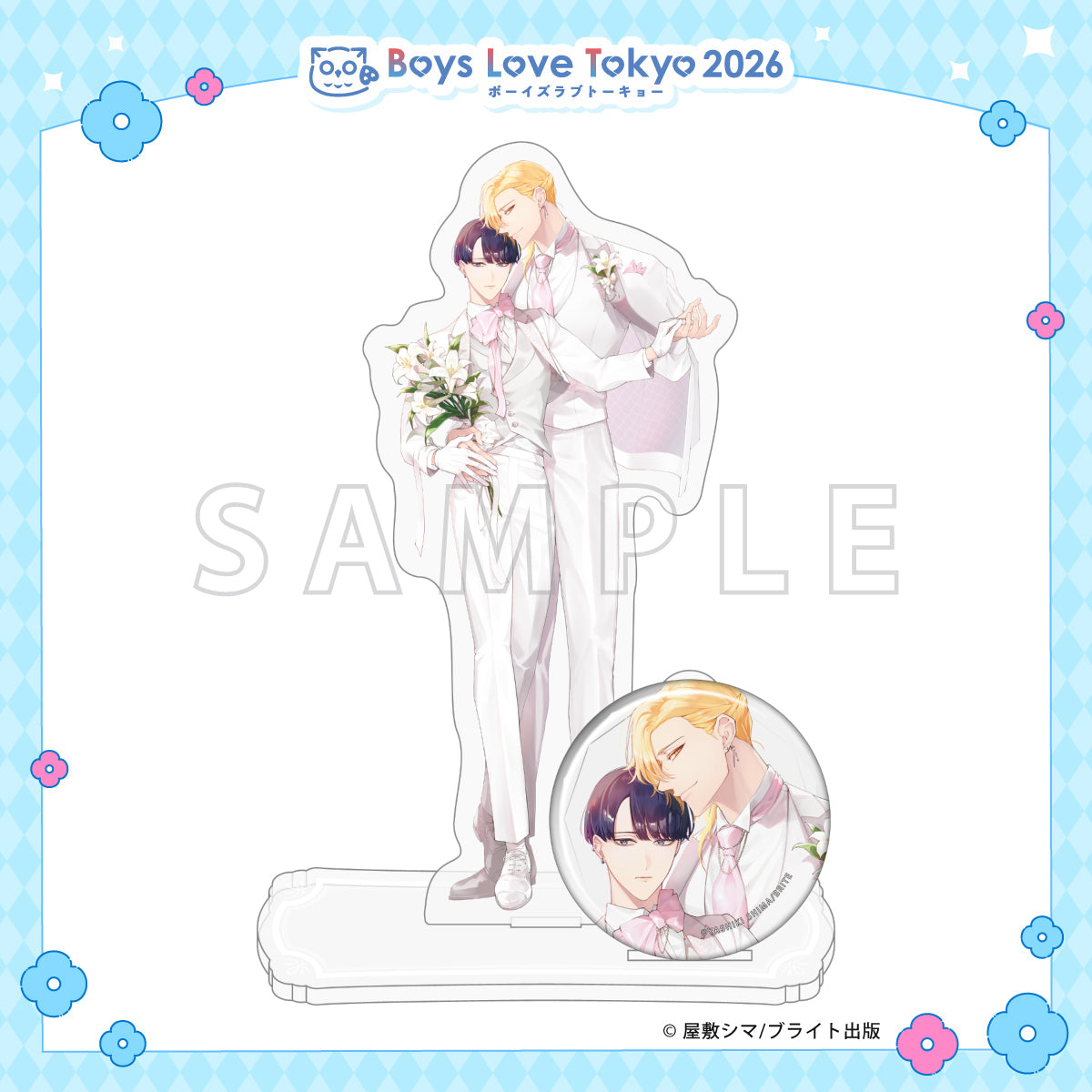 This Poor Beta Doesn't Know About Love - Boys Love Tokyo 2026 Acrylic Stand & Can Badge Set [Pre-Order Late June 2026]