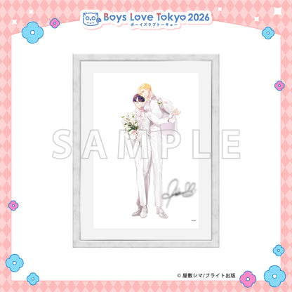 This Poor Beta Doesn't Know About Love - Boys Love Tokyo 2026 Framed Reproduction of Original Artwork [Pre-Order Late June 2026]
