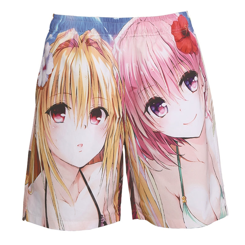 To Love Ru x Jump GIGA 2026 SUMMER - To LOVE ru Trouble Swimsuit Illustration Swim Trunks [Pre-Order Late Mar 2027]