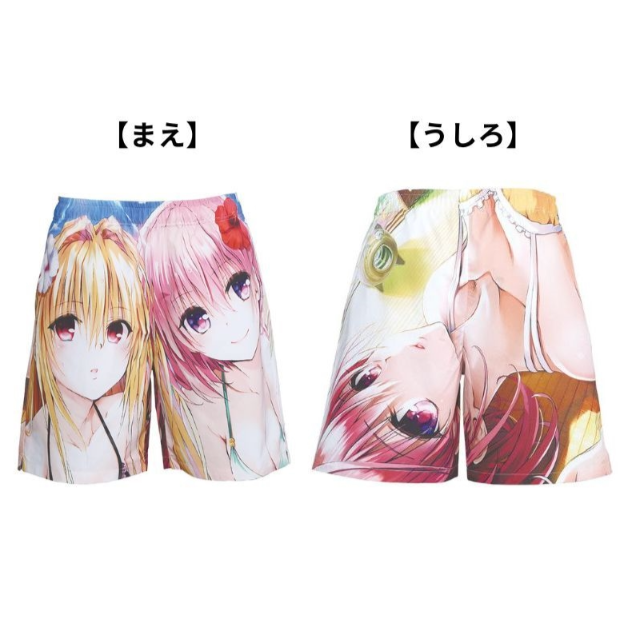 To Love Ru x Jump GIGA 2026 SUMMER - To LOVE ru Trouble Swimsuit Illustration Swim Trunks [Pre-Order Late Mar 2027]