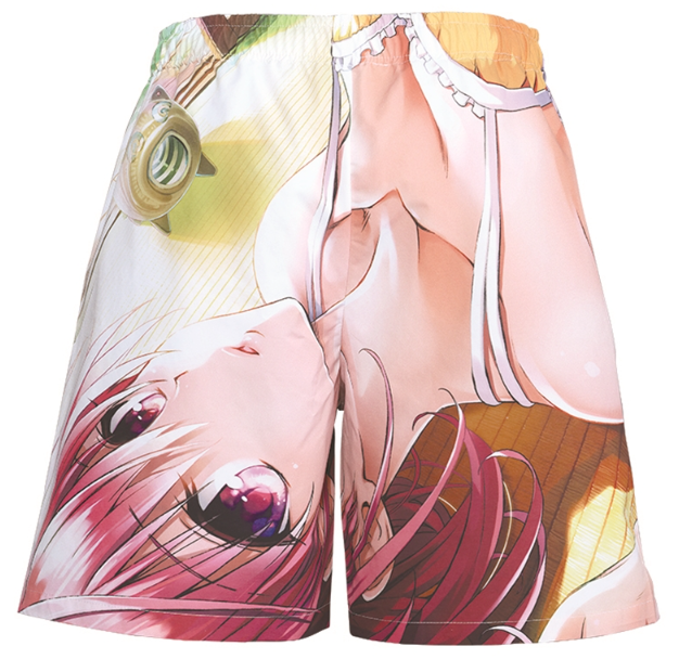 To Love Ru x Jump GIGA 2026 SUMMER - To LOVE ru Trouble Swimsuit Illustration Swim Trunks [Pre-Order Late Mar 2027]