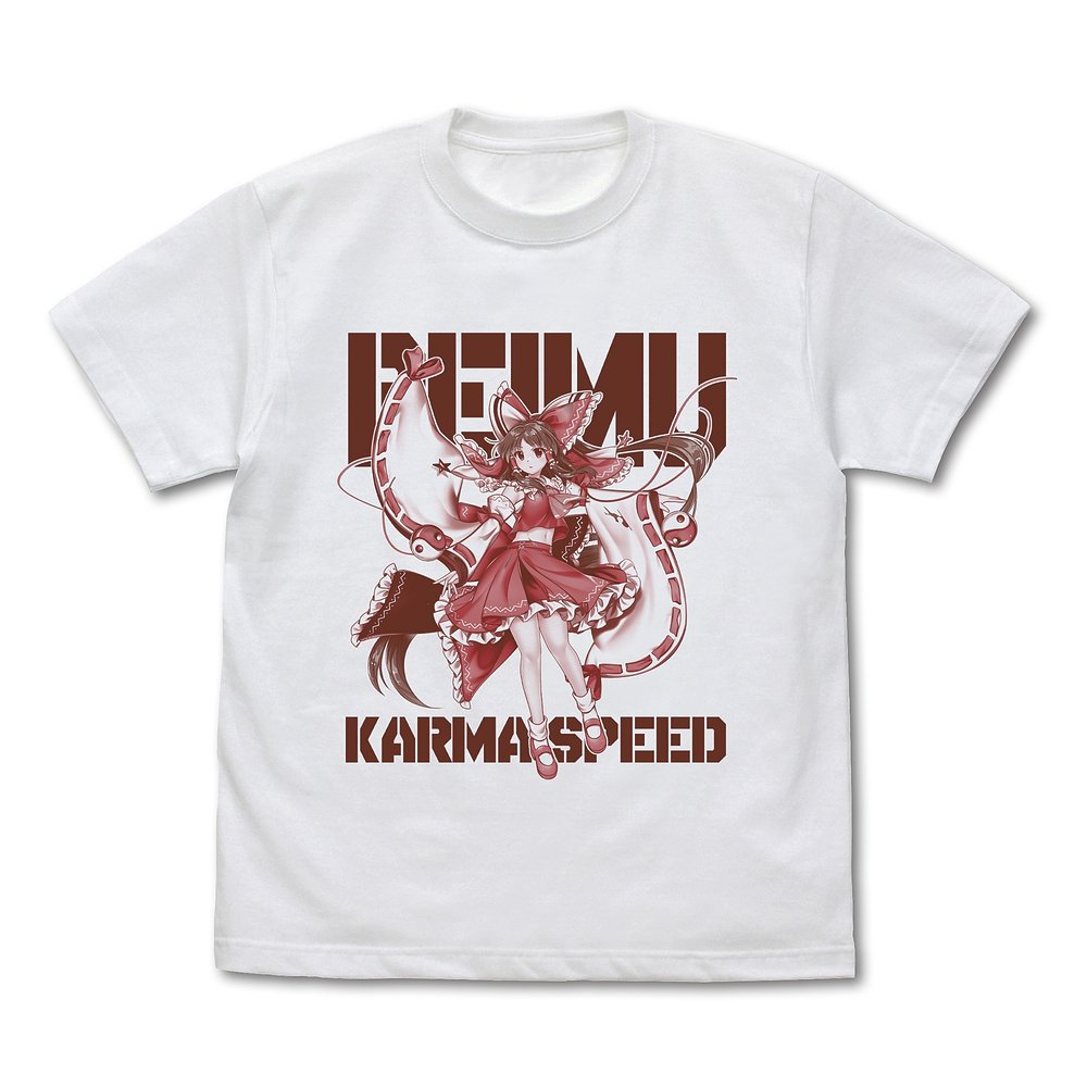 Touhou LostWord - Reimu Hakurei Karma Speed White T-Shirt [Pre-Order Jun 2026]