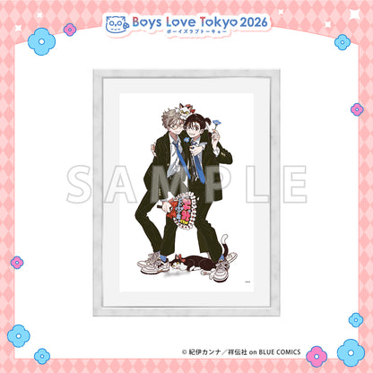 Umibe no Etranger (The Stranger by the Sea) - Boys Love Tokyo 2026 Framed Reproduction of Original Artwork [Pre-Order Late June 2026]