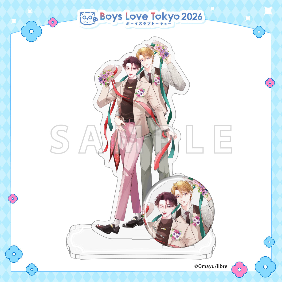 Wait, I Love You - Boys Love Tokyo 2026 Acrylic Stand & Can Badge Set [Pre-Order Late June 2026]