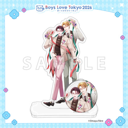 Wait, I Love You - Boys Love Tokyo 2026 Acrylic Stand & Can Badge Set [Pre-Order Late June 2026]
