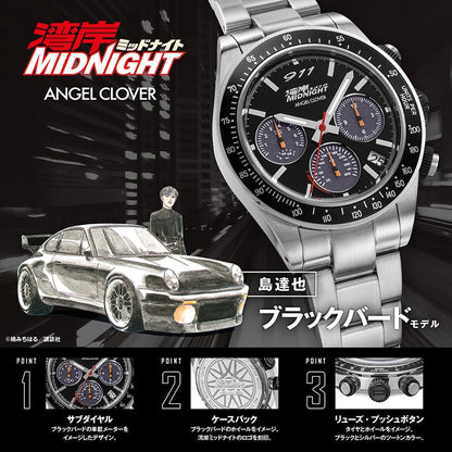 Wangan Midnight x Angel Clover Collaboration - Tatsuya Shima Blackbird  WM40-BK Model
