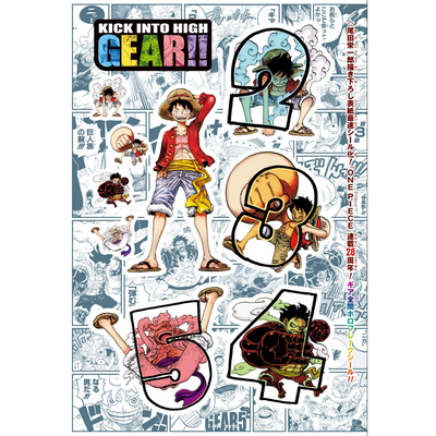 Weekly Shonen Jump 34 - 2025 One Piece + One Piece Stickers