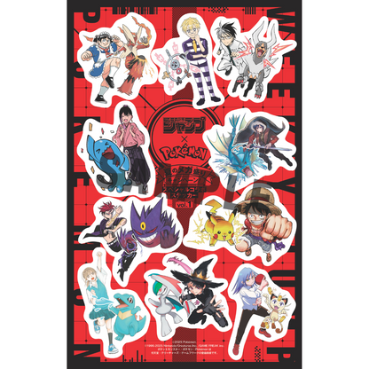 Weekly Shonen Jump 36 37 - 2025 One Piece + Jump Stickers Pokemon with One Piece Sakamoto Days Blue Box
