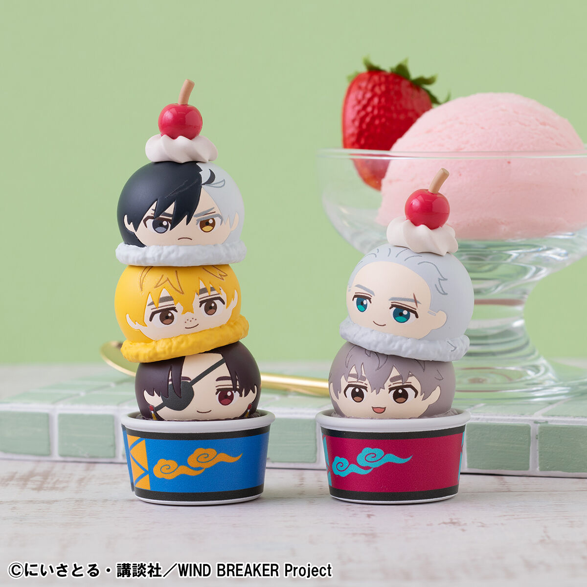 Wind Breaker Tsumichen - Complete Set of 6 with waffle cone cup