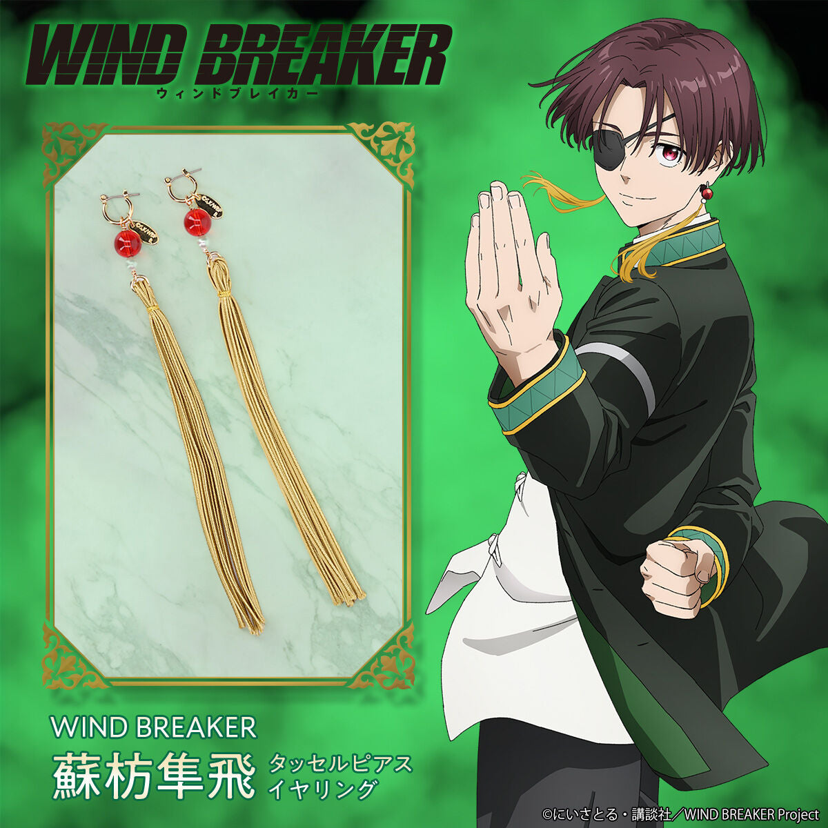 Wind Breaker - Hayato Suo Earrings (2 Types) [Pre-Order Dec 2025]