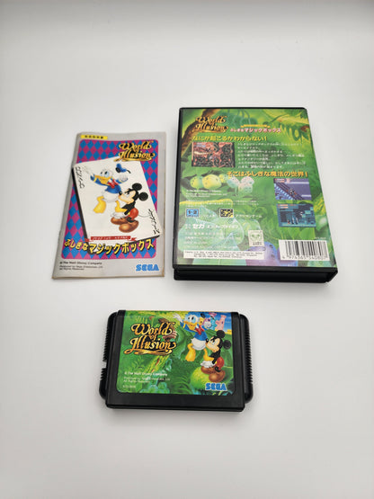 [USED JAPAN] World Of Illusion I love Mickey & Donald Fushigi na Magic Box Megadrive