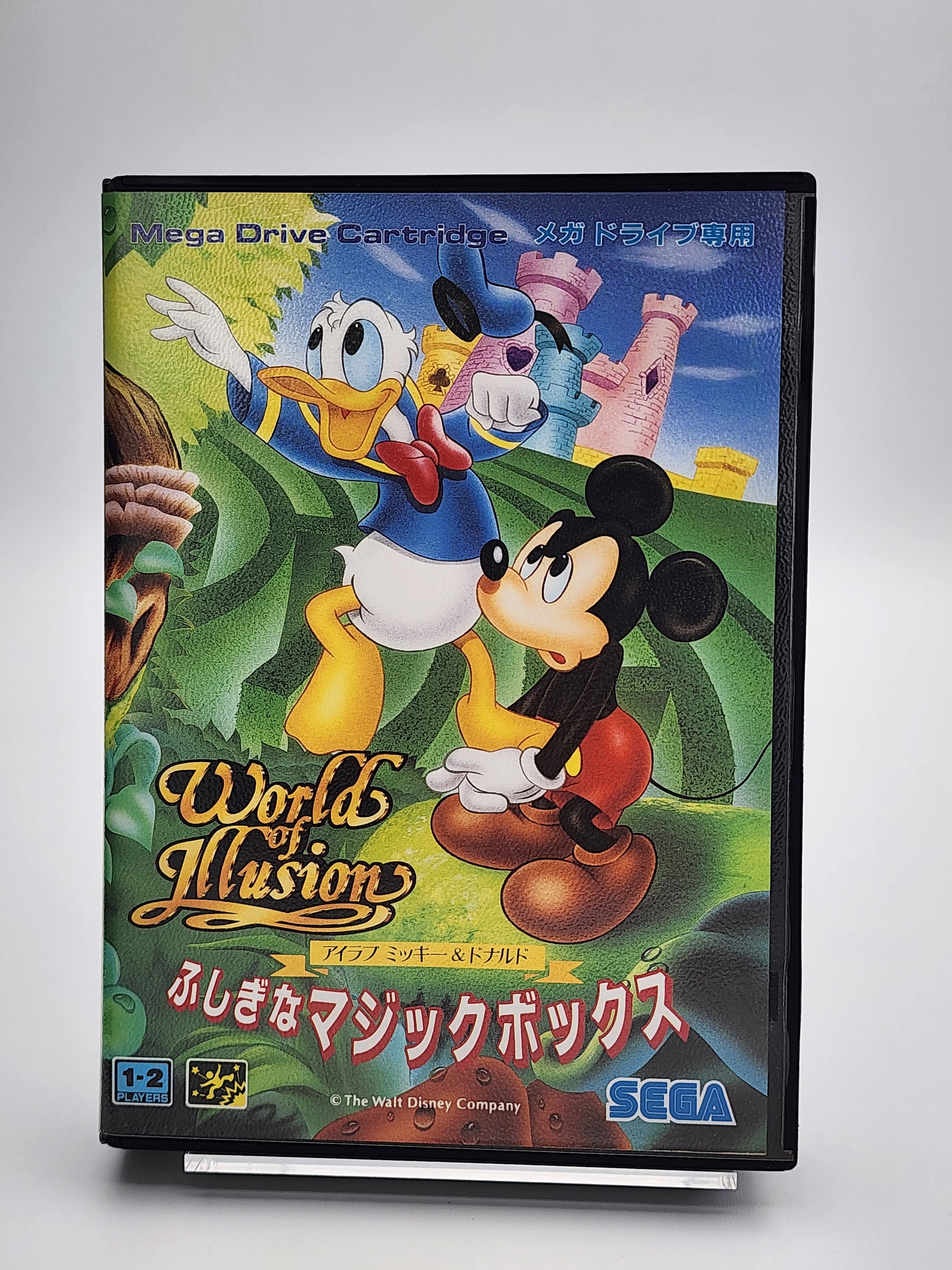 [USED JAPAN] World Of Illusion I love Mickey & Donald Fushigi na Magic Box Megadrive