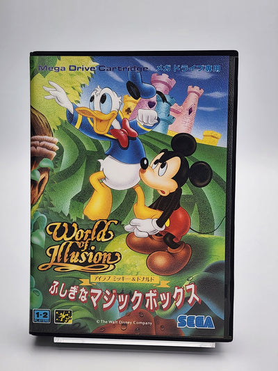 [USED JAPAN] World Of Illusion I love Mickey & Donald Fushigi na Magic Box Megadrive