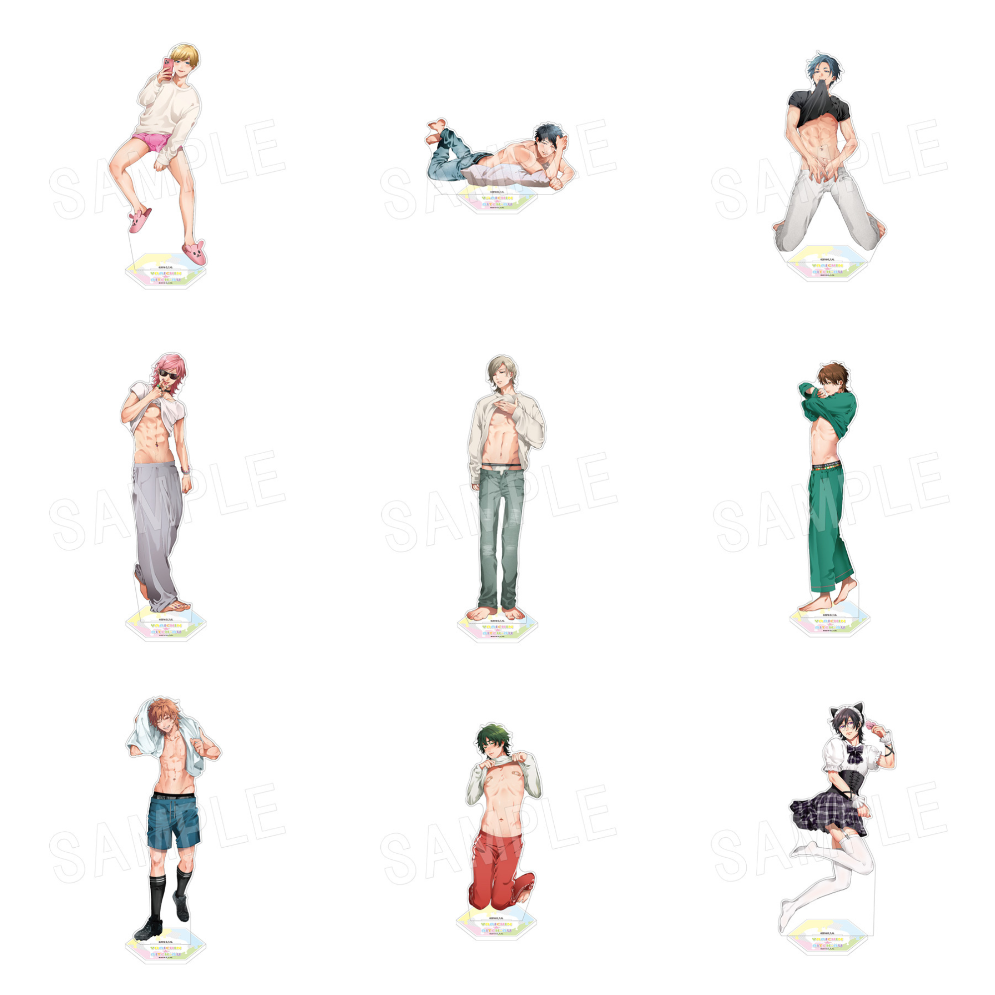 Yarichin Bitch Club - Big Acrylic Stand Secret Account Boy & Hidden Camera Ver.