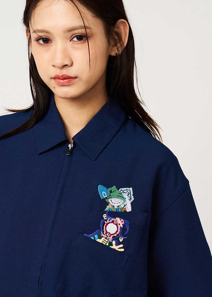 Yu-Gi-Oh! X Graniph Fashion Collection - Joeys Strategy  Zip Short Sleeve Shirt [Release Mar 24 2026]