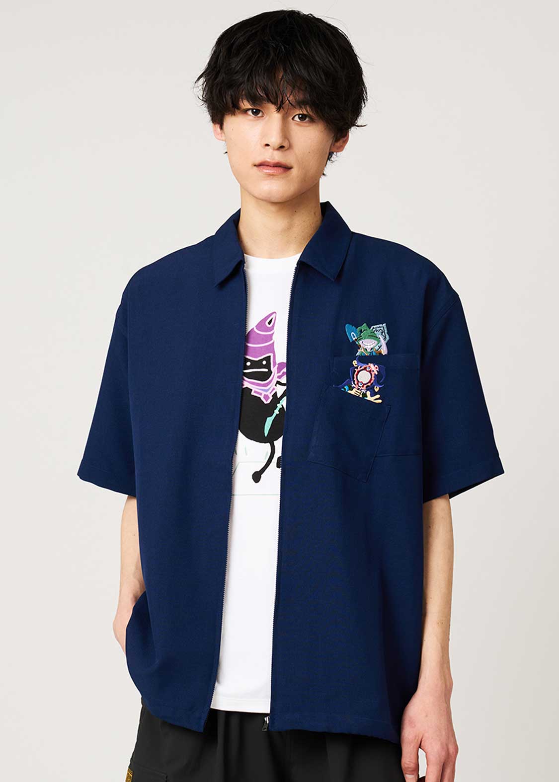 Yu-Gi-Oh! X Graniph Fashion Collection - Joeys Strategy  Zip Short Sleeve Shirt [Release Mar 24 2026]